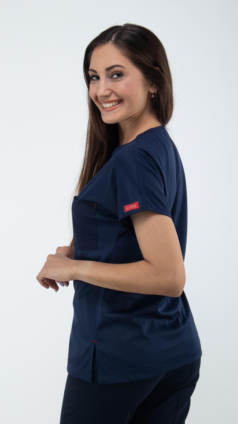 Lacivert Dry Touch Tek Üst