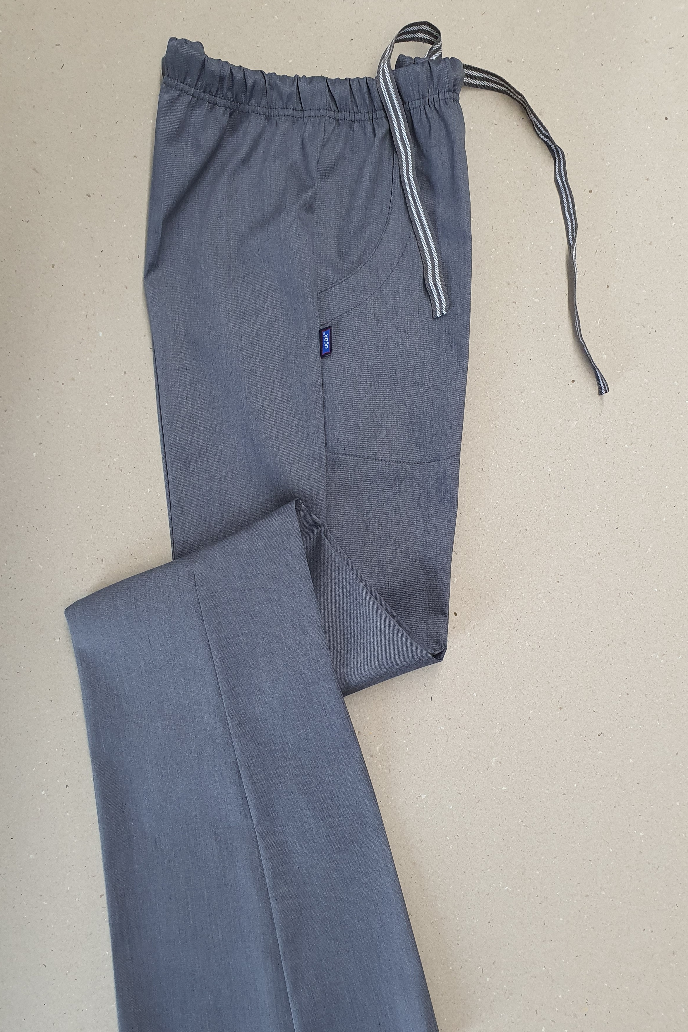 Gri Melanj Likralı İ̇Spanyol Paça Pantolon