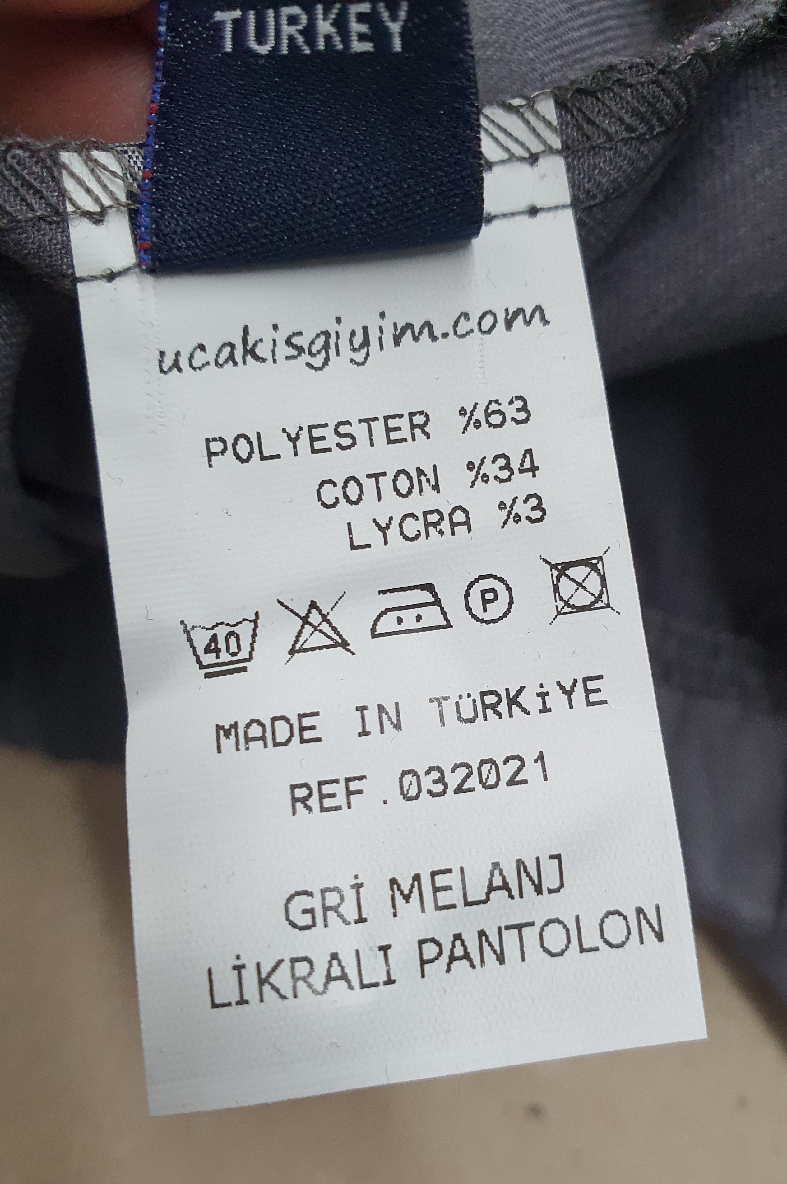 Gri Melanj Likralı İ̇Spanyol Paça Pantolon