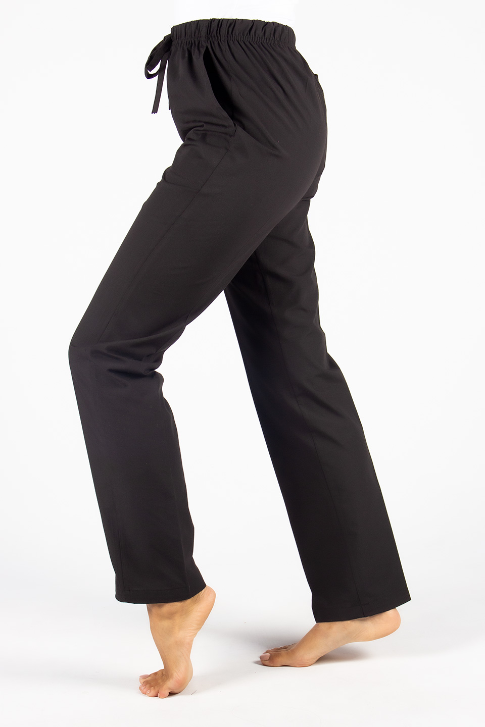 Siyah Terikoton Lastikli Pantolon