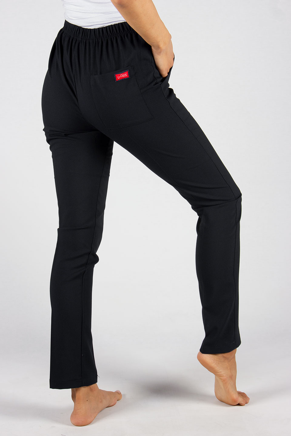 Siyah U-Flex Likralı Pantolon