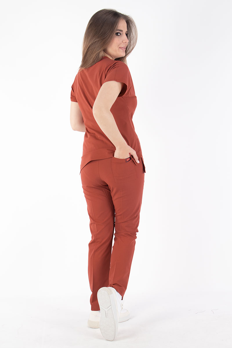 Yanık Turuncu U-Flex Likralı Cerrahi Takım