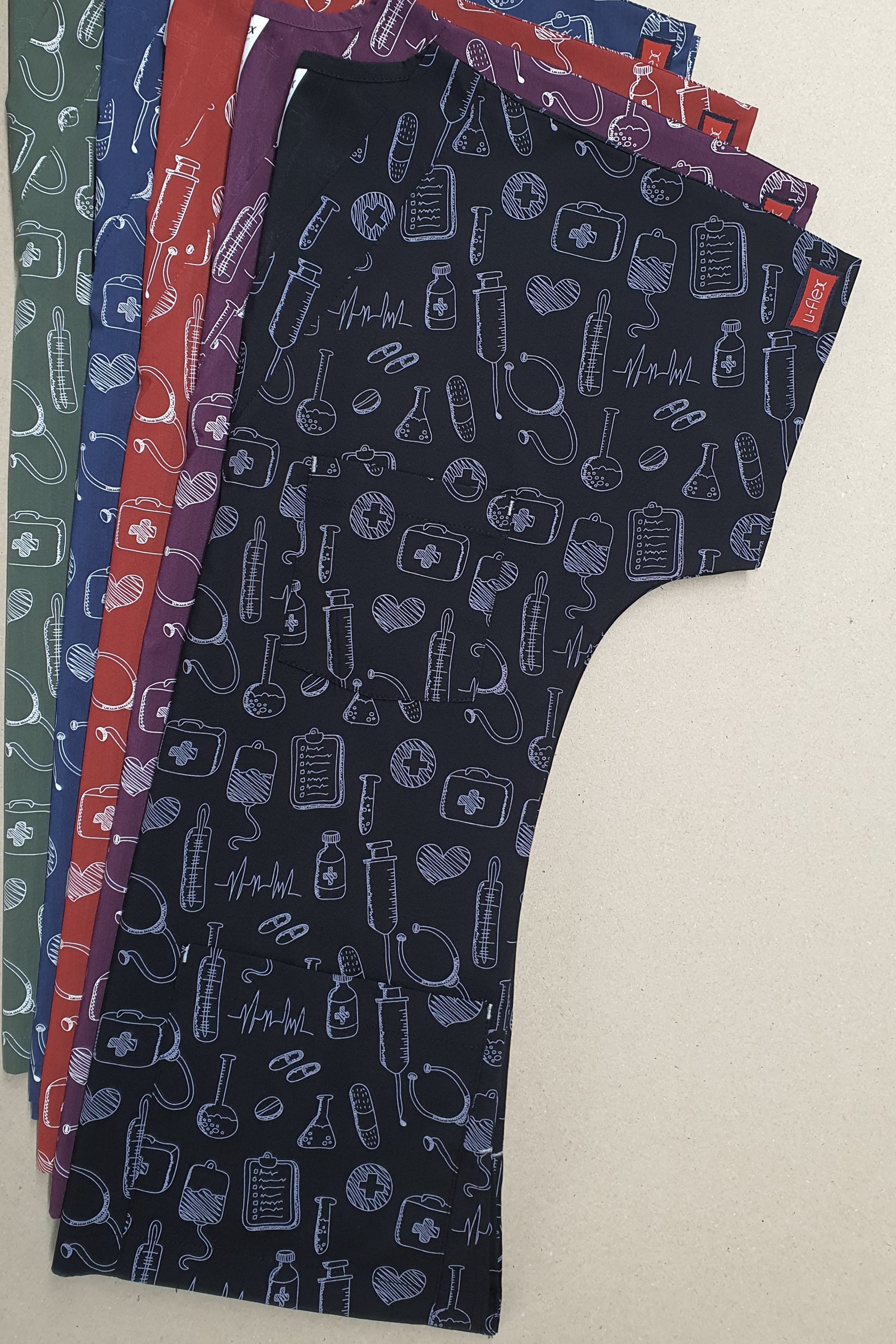 Siyah Sembol U-Flex Likralı Üst