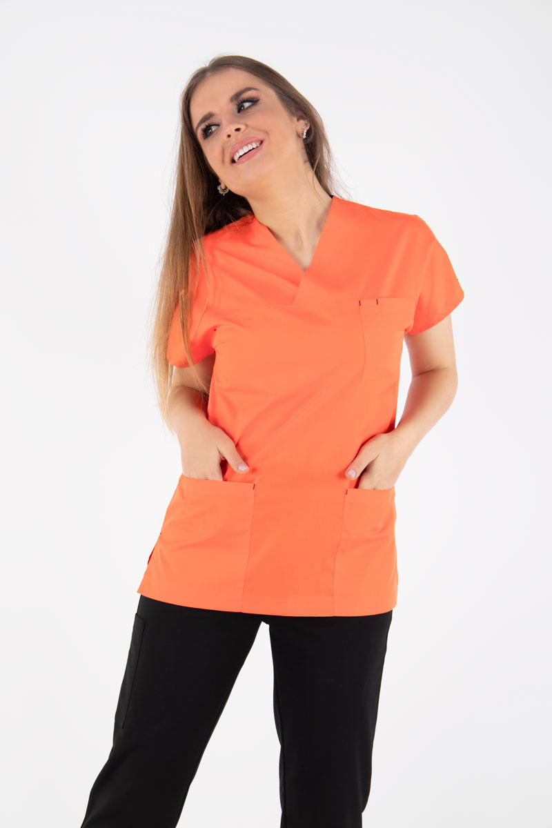 Turuncu Luxe Terikoton Yarasakol Üst