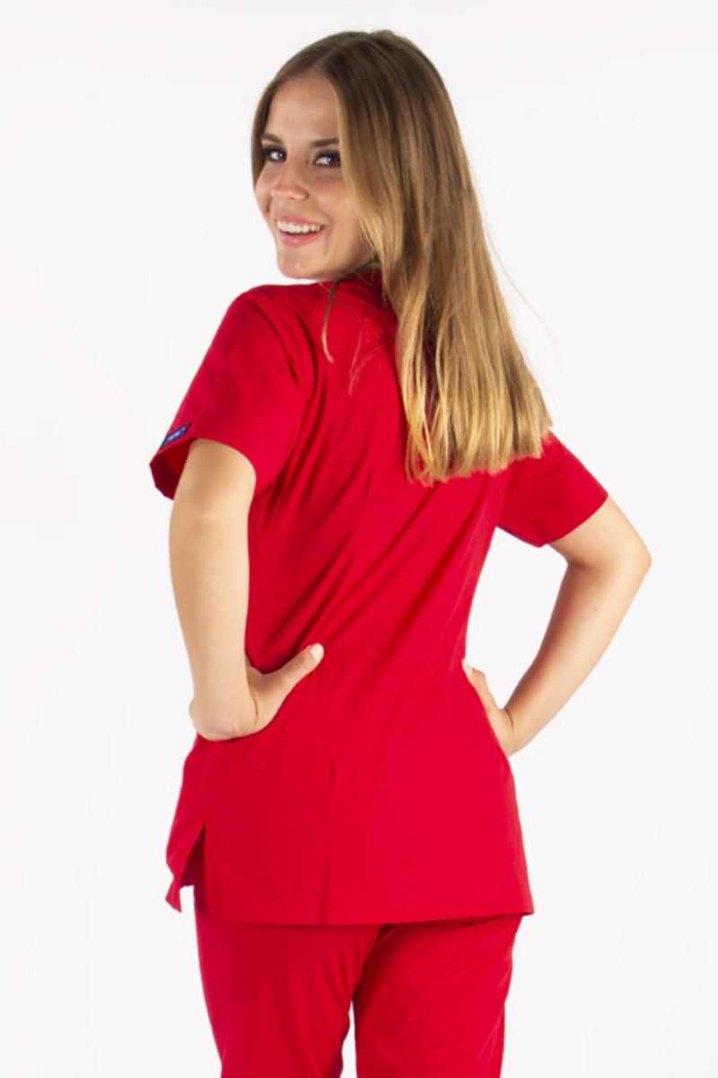 Terra Kırmızı V Yaka Terikoton Üst