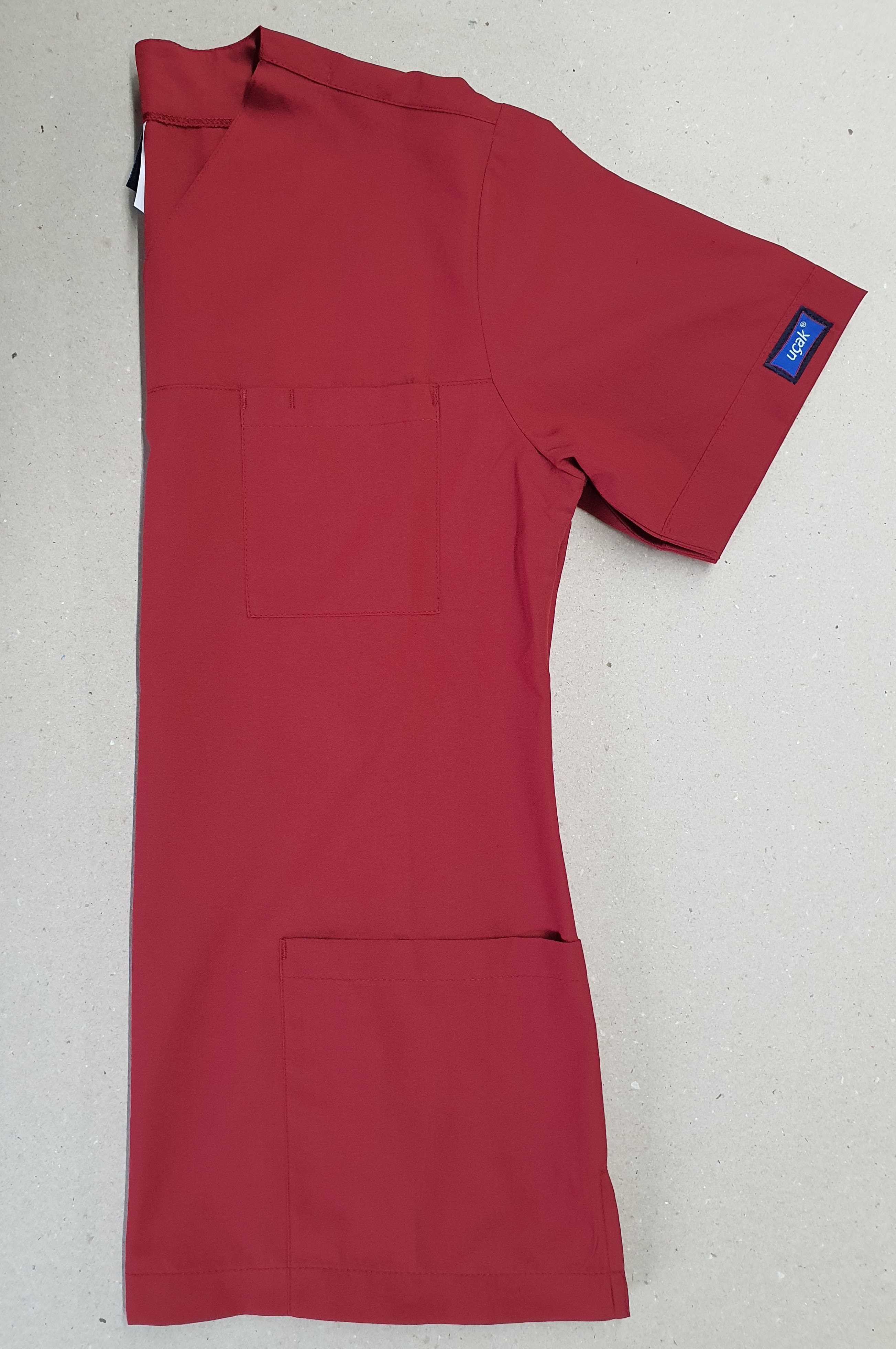 Terra Kırmızı V Yaka Terikoton Üst